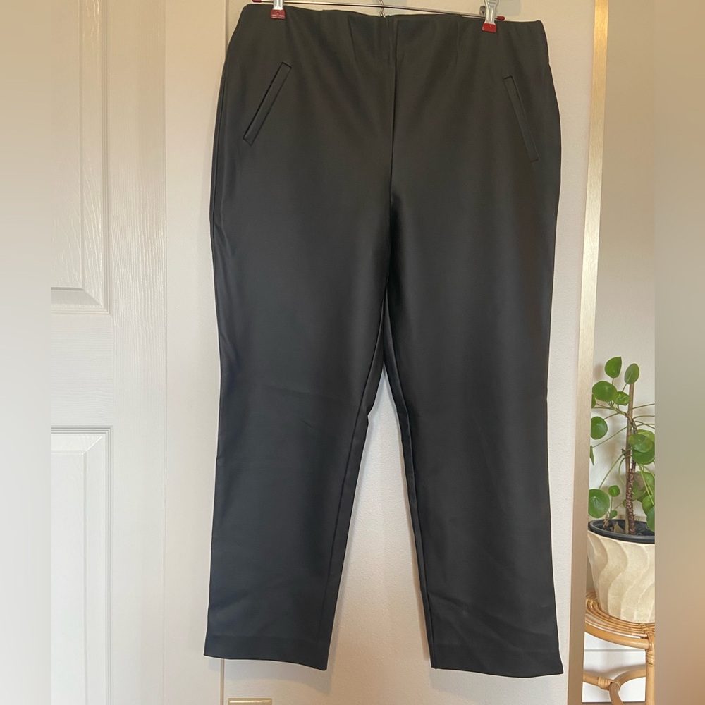 Chico's Faux Leather Pull-on Trousers Size 14 NWT
